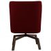 Poltrona Decorativa Giratória Base Ka Pérsia D02 Veludo Marsala B-278 - Lyam Decor