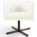 Poltrona Decorativa Giratória Base X Betina D02 Corano Bege C-26 - Lyam Decor