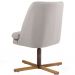 Poltrona Decorativa Giratória Base X Pérsia D02 Rústico Bege C-316 - Lyam Decor