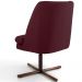 Poltrona Decorativa Giratória Base X Pérsia D02 Veludo Marsala B-278 - Lyam Decor