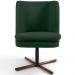 Poltrona Decorativa Giratória Base X Pérsia D02 Veludo Verde B-303  - Lyam Decor