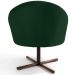 Poltrona Decorativa Giratória Base X Rafa D02 Veludo Verde C-303 - Lyam Decor