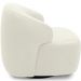 Poltrona Decorativa Orgânica Giratória Para Sala Living Barolo L06 Veludo Bege - Lyam Decor