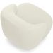 Poltrona Decorativa Orgânica Giratória Para Sala Living Barolo L06 Veludo Bege - Lyam Decor