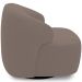 Poltrona Decorativa Orgânica Giratória Para Sala Living Barolo L06 Veludo Marrom - Lyam Decor