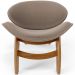 Poltrona Decorativa Orgânica Sala Living Kadosh L02 Bouclê Bege - Lyam Decor
