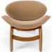 Poltrona Decorativa Orgânica Sala Living Kadosh L02 Bouclê Mostarda - Lyam Decor