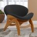 Poltrona Decorativa Orgânica Sala Living Kadosh L02 Bouclê Preto - Lyam Decor