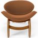 Poltrona Decorativa Orgânica Sala Living Kadosh L02 Bouclê Terracota - Lyam Decor