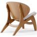 Poltrona Decorativa Orgânica Sala Living Kadosh L02 Linho Cinza - Lyam Decor