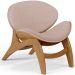 Poltrona Decorativa Orgânica Sala Living Kadosh L02 Linho Rosê - Lyam Decor