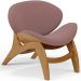 Poltrona Decorativa Orgânica Sala Living Kadosh L02 Suede Rosê - Lyam Decor