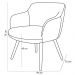 Poltrona Decorativa Pés Palito Jade D02 Linho Chumbo C-469 - Lyam Decor