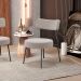 Poltrona Decorativa Para Sala De Estar Base Fixa Londres L02 Bouclê Bege - Lyam