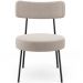 Poltrona Decorativa Para Sala De Estar Base Fixa Londres L02 Bouclê Bege - Lyam