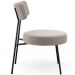 Poltrona Decorativa Para Sala De Estar Base Fixa Londres L02 Bouclê Bege - Lyam