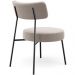 Poltrona Decorativa Para Sala De Estar Base Fixa Londres L02 Bouclê Bege - Lyam