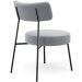 Poltrona Decorativa Para Sala De Estar Base Fixa Londres L02 Bouclê Cinza - Lyam
