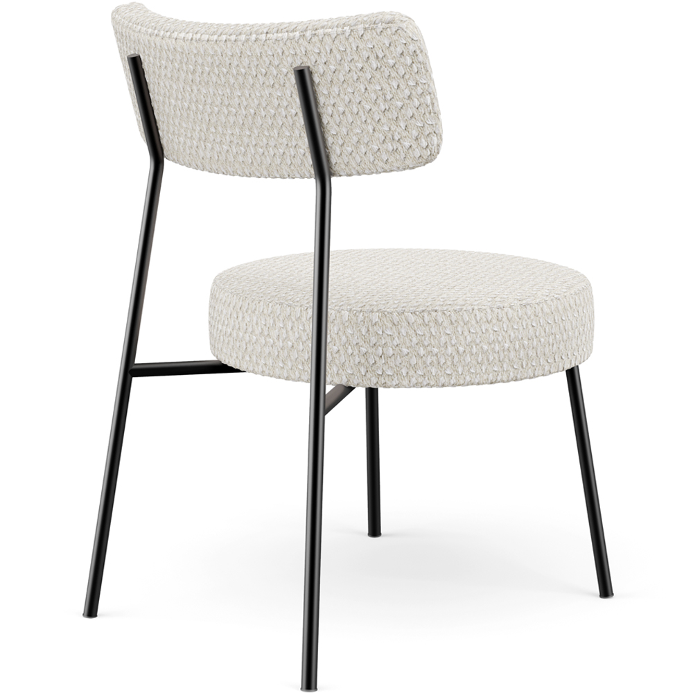 Poltrona Decorativa Para Sala De Estar Base Fixa Londres L02 Bouclê Cru - Lyam