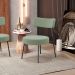 Poltrona Decorativa Para Sala De Estar Base Fixa Londres L02 Bouclê Oliva - Lyam