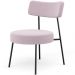 Poltrona Decorativa Para Sala De Estar Base Fixa Londres L02 Bouclê Rosê - Lyam