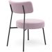 Poltrona Decorativa Para Sala De Estar Base Fixa Londres L02 Bouclê Rosê - Lyam