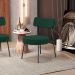 Poltrona Decorativa Para Sala De Estar Base Fixa Londres L02 Bouclê Verde - Lyam