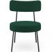 Poltrona Decorativa Para Sala De Estar Base Fixa Londres L02 Bouclê Verde - Lyam