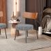 Poltrona Decorativa Para Sala De Estar Base Fixa Londres L02 Couríssimo Camel Pied Poule - Lyam