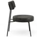 Poltrona Decorativa Para Sala De Estar Base Fixa Londres L02 Linho Chumbo - Lyam Decor