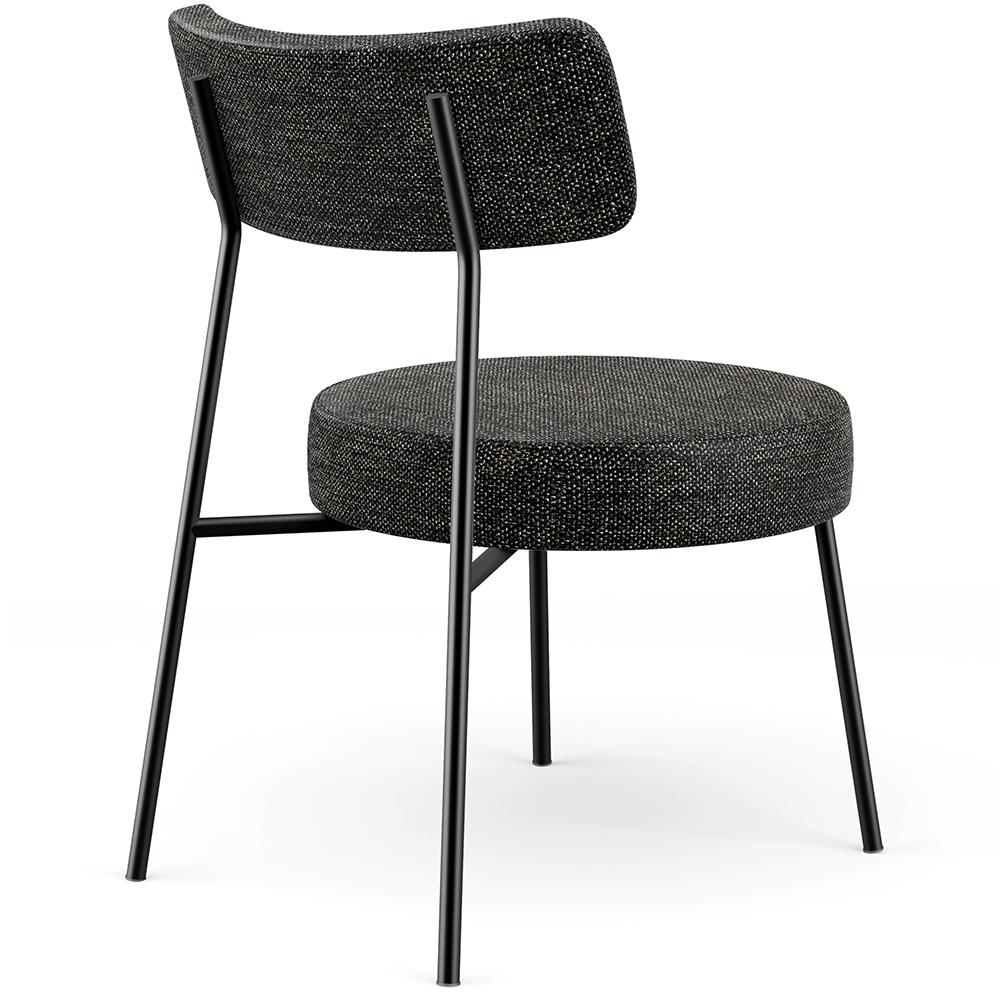 Poltrona Decorativa Para Sala De Estar Base Fixa Londres L02 Linho Chumbo - Lyam Decor