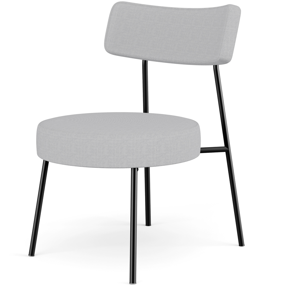 Poltrona Decorativa Para Sala De Estar Base Fixa Londres L02 Linho Cinza - Lyam