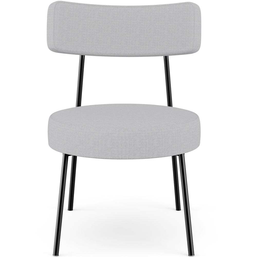 Poltrona Decorativa Para Sala De Estar Base Fixa Londres L02 Linho Cinza - Lyam