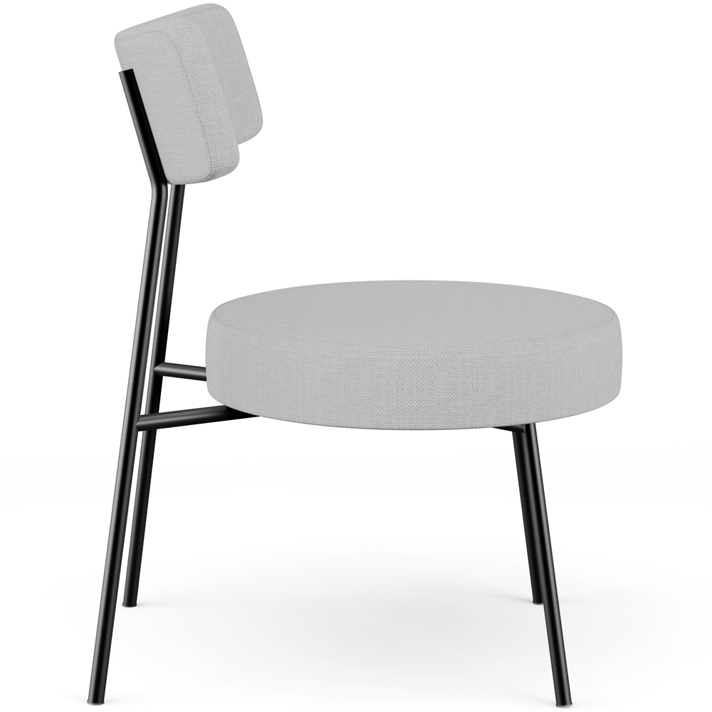 Poltrona Decorativa Para Sala De Estar Base Fixa Londres L02 Linho Cinza - Lyam