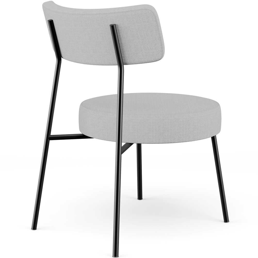 Poltrona Decorativa Para Sala De Estar Base Fixa Londres L02 Linho Cinza - Lyam