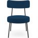 Poltrona Decorativa Para Sala De Estar Base Fixa Londres L02 Suede Azul Marinho - Lyam
