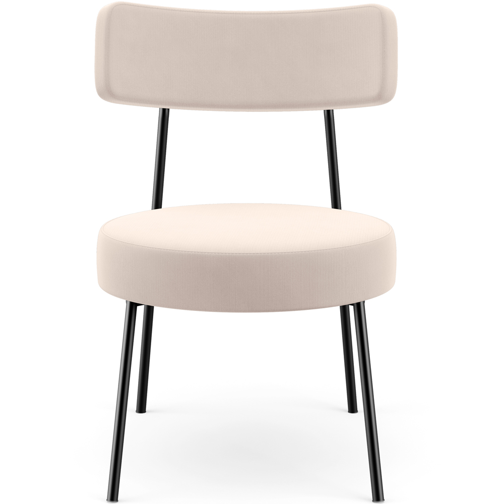 Poltrona Decorativa Para Sala De Estar Base Fixa Londres L02 Suede Bege - Lyam