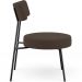Poltrona Decorativa Para Sala De Estar Base Fixa Londres L02 Suede Marrom - Lyam