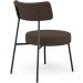 Poltrona Decorativa Para Sala De Estar Base Fixa Londres L02 Suede Marrom - Lyam