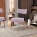Poltrona Decorativa Para Sala De Estar Base Fixa Londres L02 Suede Rosê - Lyam