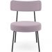 Poltrona Decorativa Para Sala De Estar Base Fixa Londres L02 Suede Rosê - Lyam