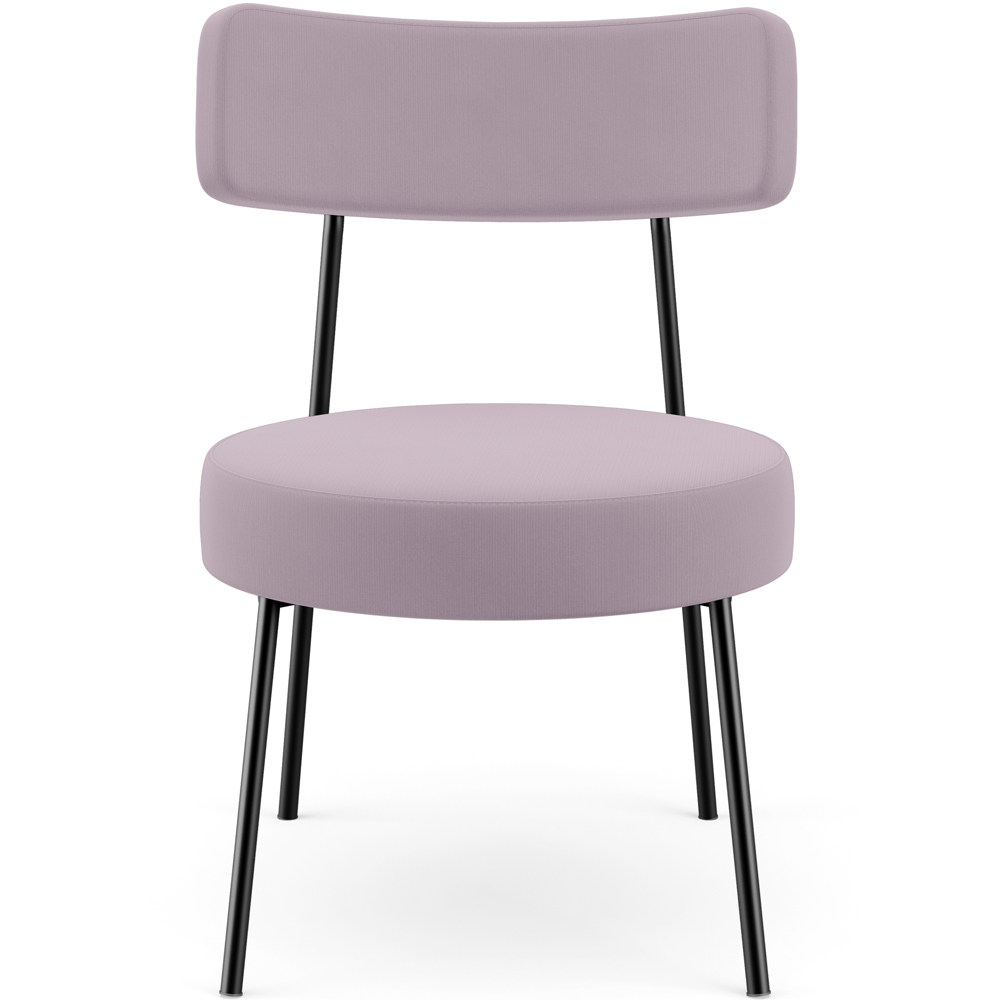 Poltrona Decorativa Para Sala De Estar Base Fixa Londres L02 Suede Rosê - Lyam