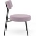 Poltrona Decorativa Para Sala De Estar Base Fixa Londres L02 Suede Rosê - Lyam