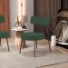 Poltrona Decorativa Para Sala De Estar Base Fixa Londres L02 Suede Verde Musgo - Lyam