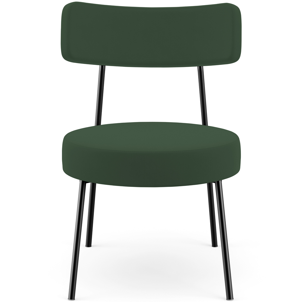 Poltrona Decorativa Para Sala De Estar Base Fixa Londres L02 Suede Verde Musgo - Lyam