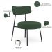 Poltrona Decorativa Para Sala De Estar Base Fixa Londres L02 Suede Verde Musgo - Lyam
