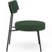Poltrona Decorativa Para Sala De Estar Base Fixa Londres L02 Suede Verde Musgo - Lyam