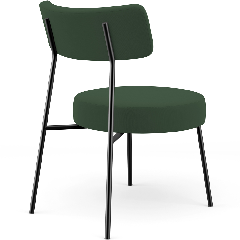 Poltrona Decorativa Para Sala De Estar Base Fixa Londres L02 Suede Verde Musgo - Lyam