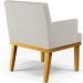 Poltrona Decorativa Para Sala De Estar Base Mel Beatriz W01 Bouclê Creme - Lyam Decor
