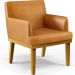 Poltrona Decorativa Para Sala De Estar Base Mel Beatriz W01 Couríssimo Whisky - Lyam Decor